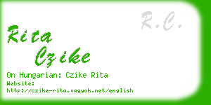 rita czike business card